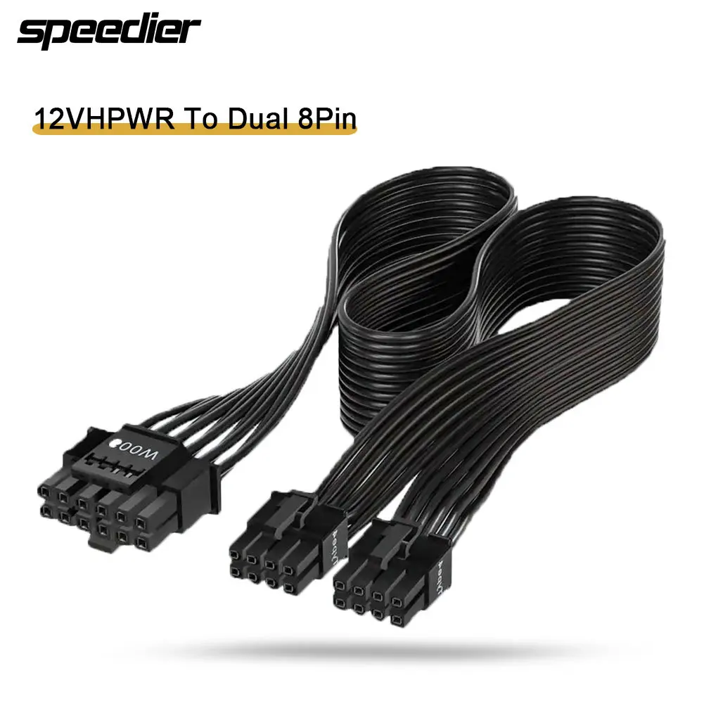 Dual 8Pin To 16Pin 12Vhpwr Cable - 12VHPWR ATX3.0 PCI-E 5.0 Strommodulares Kabel