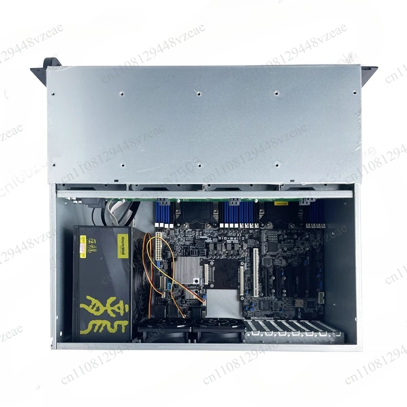 Server Gpu Chassis 4U - GPU-Grafikkarten-Rechenwerkstation für KI-Rendering, 4U-Server, industrielles Steuerungsgehäuse,