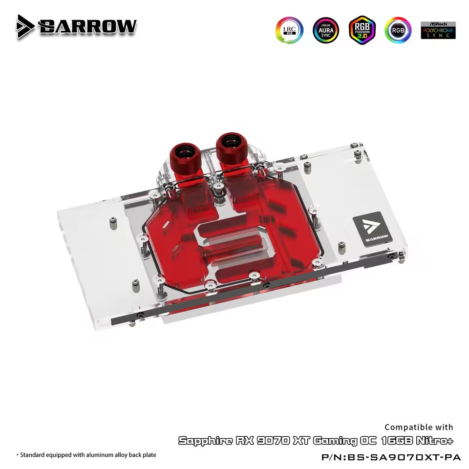 Barrow GPU-Wasserblock für Sap – Rx 9070 Xt Bewertung und Preis