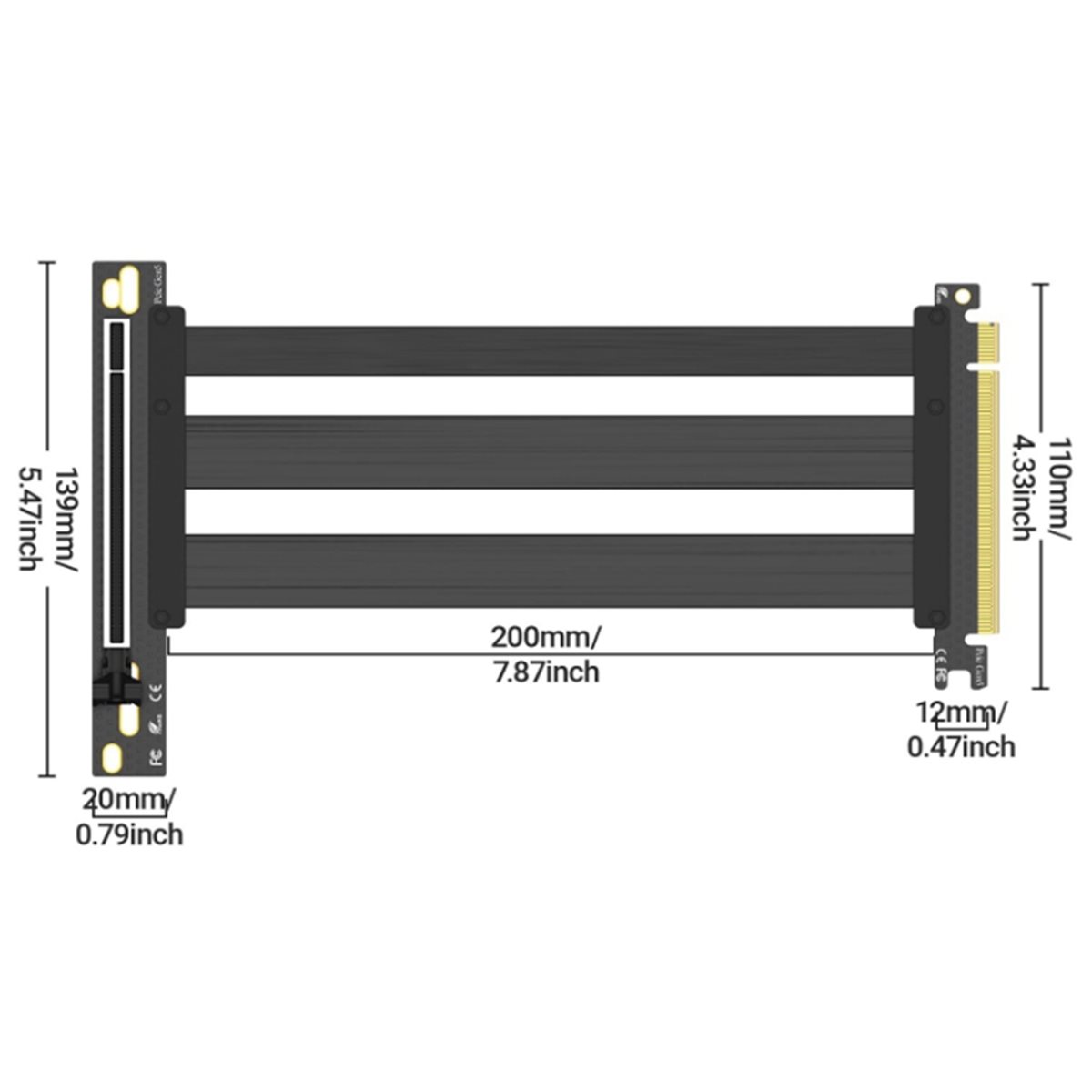 PCIe 5.0 Riser-Kabel GPU Verti – Pcie 5.0 Gpu Riser Cable Bewertung und Preis