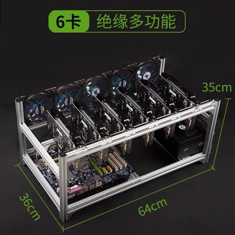 6 8 12 19 GPU Miner Mining Rig – Gpu Mining Rig Frame 8 Gpu Bewertung und Preis