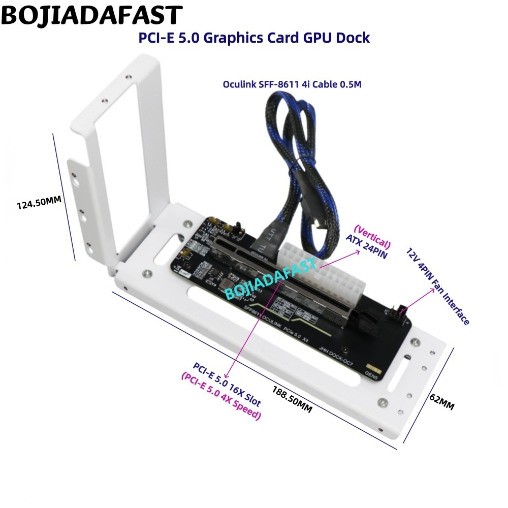 PCI-E 5.0 16X GEN5 Adapterkart – Pcie 5.0 Gpu Riser Cable Bewertung und Preis