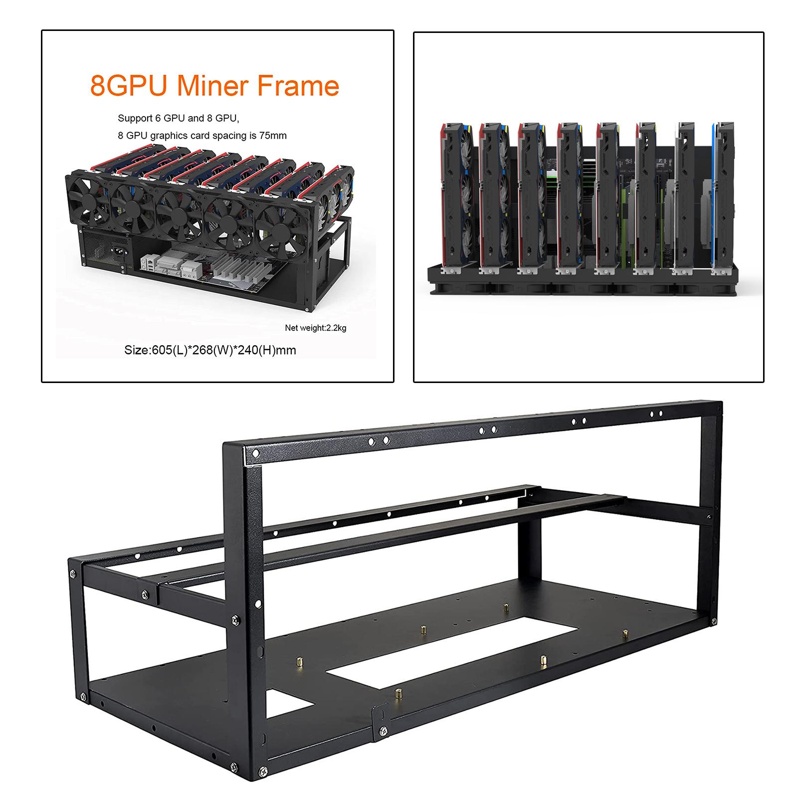 6/8 GPU Mining-Rig-Rahmengehäu – Gpu Mining Rig Frame 8 Gpu Bewertung und Preis