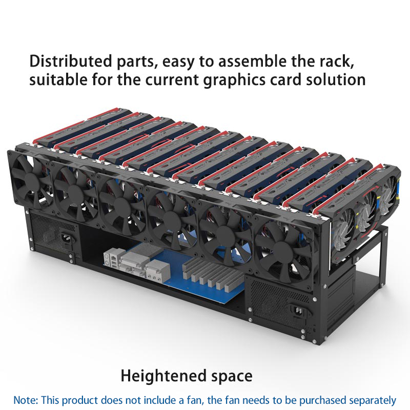 6/8/12 Karten GPU-Halterung Op – Gpu Mining Rig Frame 8 Gpu Bewertung und Preis