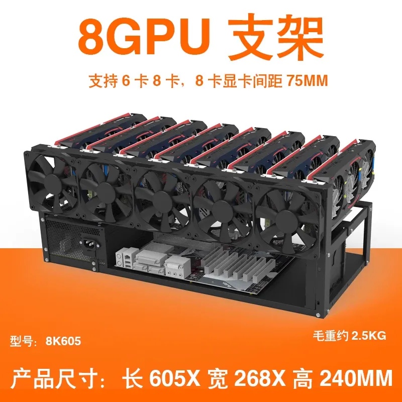 JMZ Grafikkarten-Ständer Open- – Gpu Mining Rig Frame 8 Gpu Bewertung und Preis