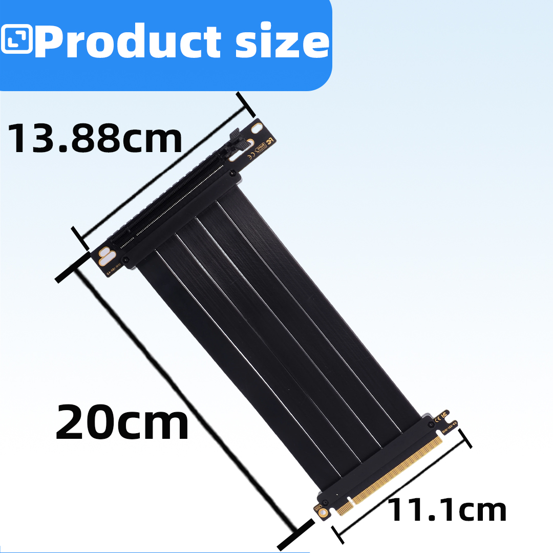 PCIE 4.0 X16 Grafikkarten-Verl – Pcie 5.0 Gpu Riser Cable Bewertung und Preis