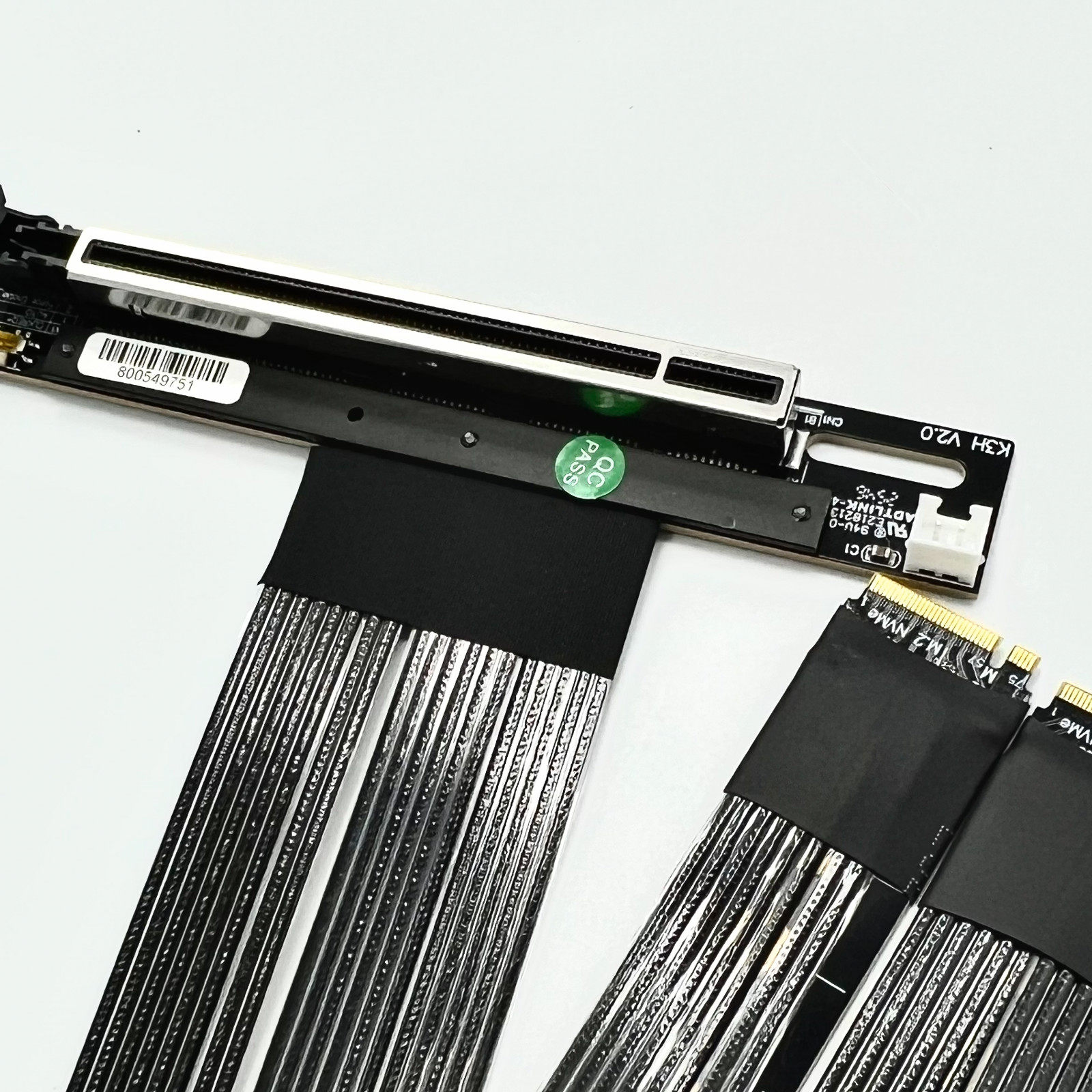 PCIe 5.0 X16 4*M.2 NVMe zu X8  – Pcie 5.0 Gpu Riser Cable Bewertung und Preis