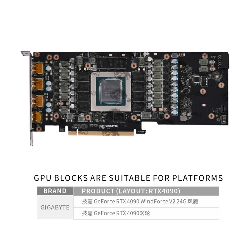 Bykski N-GV4090WF-X-V2 GPU-Blo – Rtx 4090 Water Block Bewertung und Preis